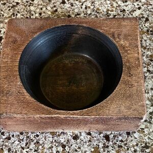 Rustic Wooden Cheese Mold.